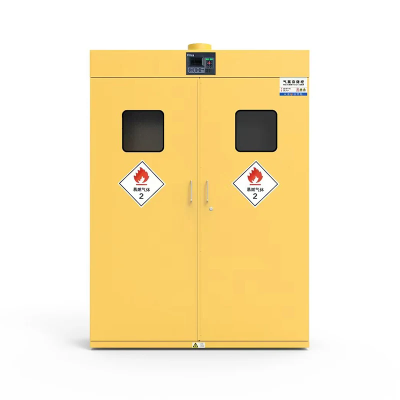 Quadruple-bottle Explosion Proof Gas Cylinder Storage Cabinet
